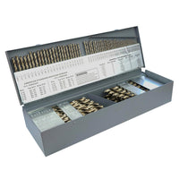 Sabre Tools 115-Piece Cobalt Drill Bit Set – Drill Bits for Metal, M35 Cobalt Metal Drill Bit Set, Split Point Cobalt Dr