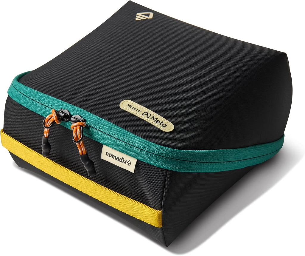 Nomadix VR Headset Case for Meta Quest 3/3S, Black Teal