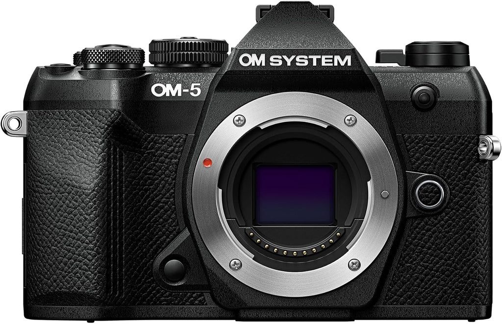 OM SYSTEM OM-5 Mark II Body Black Compact Light Weight Weather Sealed 4K Video Camera Best for Outdoor Travel