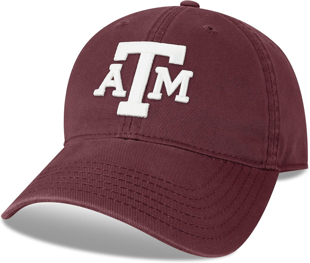 Legacy NCAA Officially Licensed Baseball Hat, Texas A&M Aggies, Lightweight Cap for Men & Women, Relaxed Twill Adjustabl