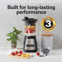 Hamilton Beach Power Elite Wave Action Blender For Smoothies, 40 Oz Glass