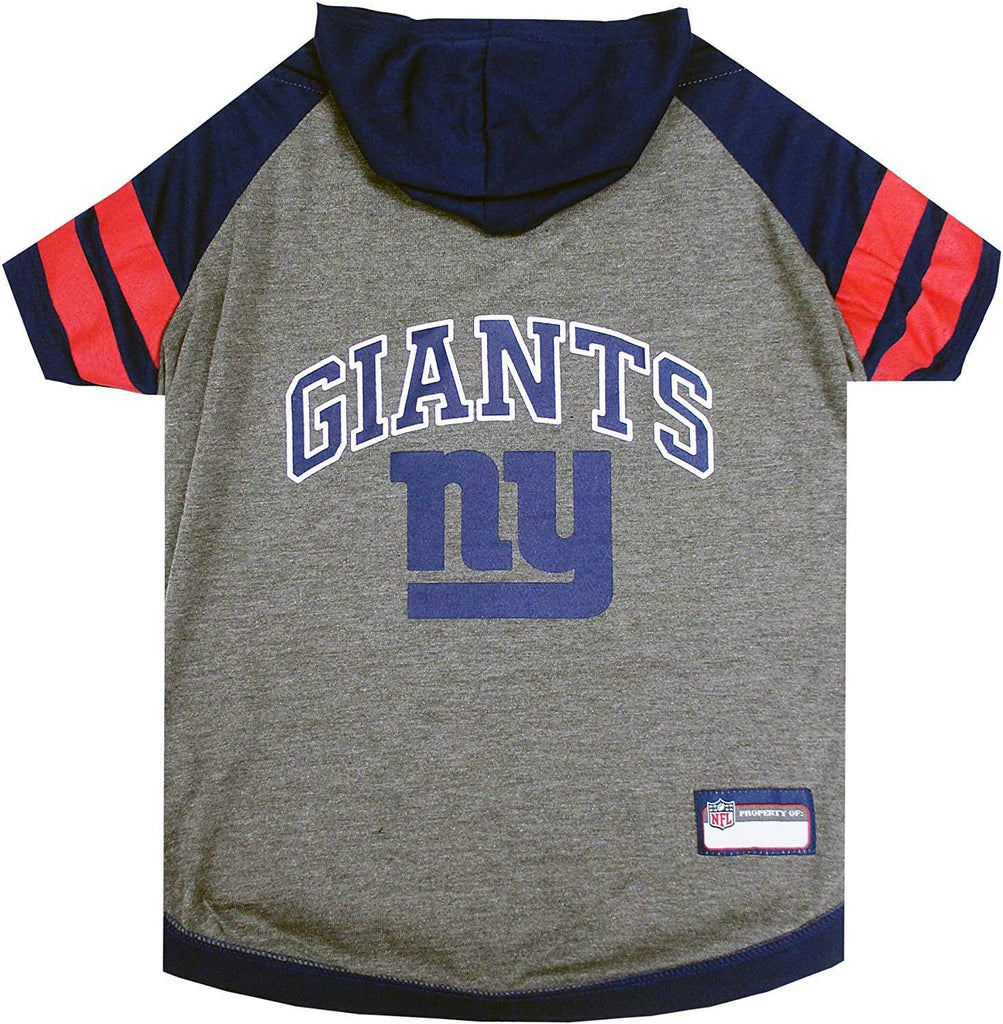 Pets First NFL New York Giants Hoodie for Dogs & Cats. NFL Football Licensed Dog Hoody Tee Shirt, Medium. Sports Hoody T
