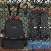 Ytonet - Mochila de tenis para mujer y hombre, 2 raquetas
