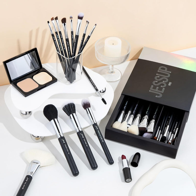 Jessup Makeup Brushes Set Professional, 35pcs Face & Eye Make up Brush T342