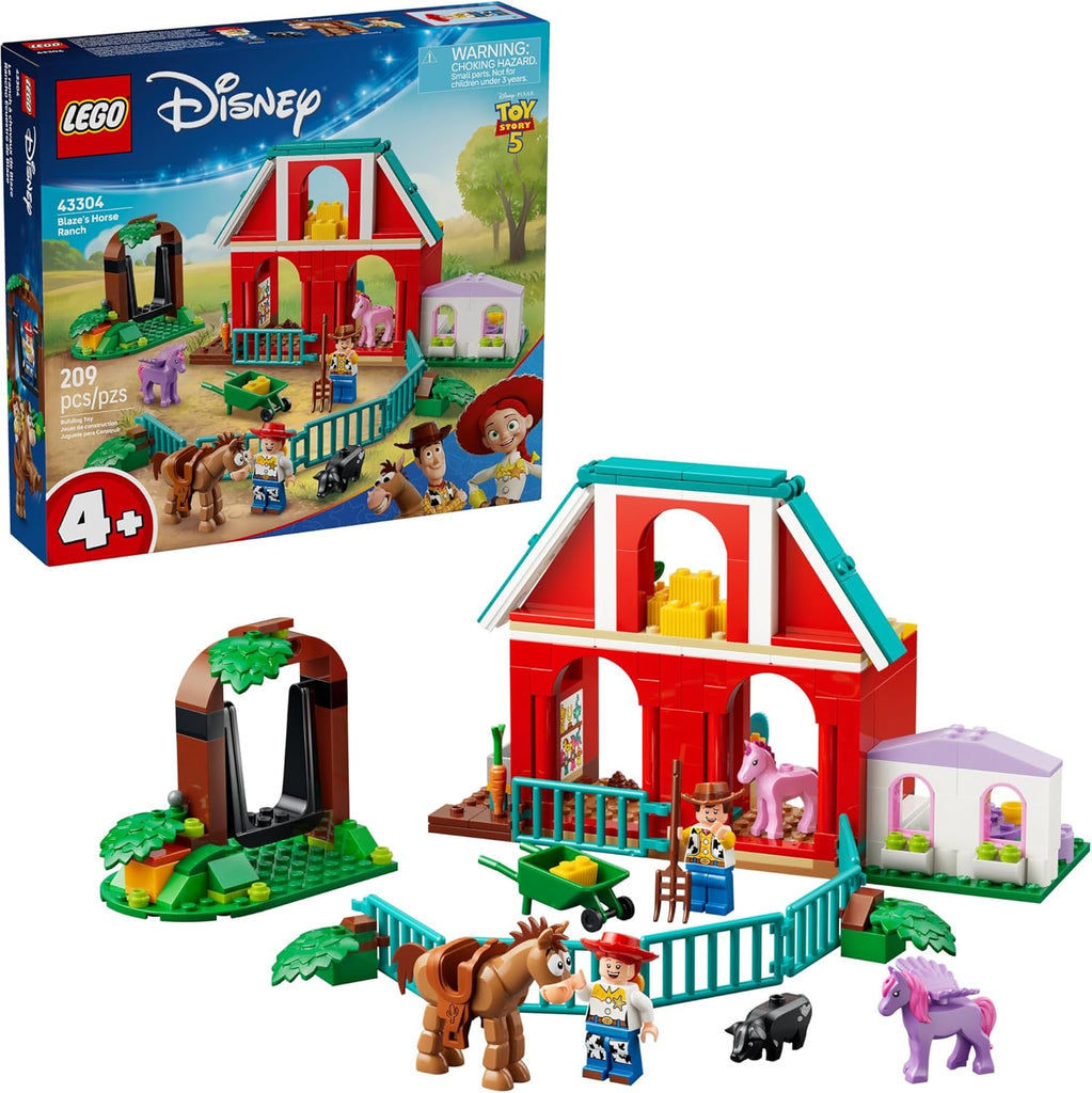 LEGO Disney and Pixar Toy Story 5 Blaze's Horse Ranch - Disney Building Set for Girls & Boys, Ages 4+ - with Movie Figures - Gift for Preschoolers - 43304
