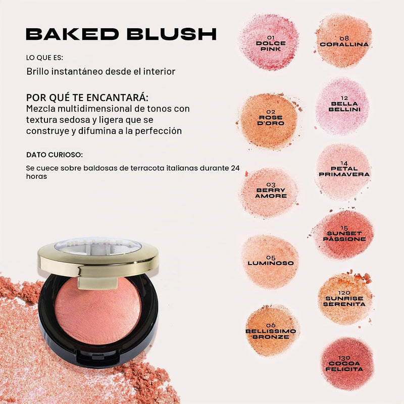 Milani Rose Blush, Powder Blush for Cheeks - Natural Matte - Romantic Rose