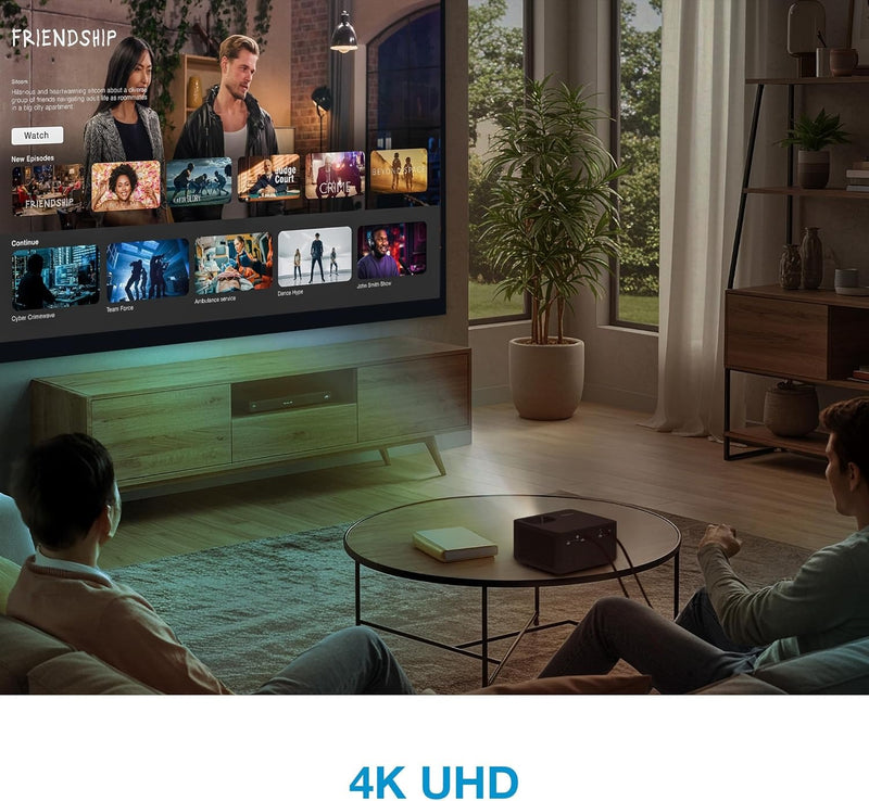 Optoma Photon Life PK32 - 4K UHD, 1,100 Lumens, LED, Premium Auto-Setup Home Entertainment & Gaming Projector