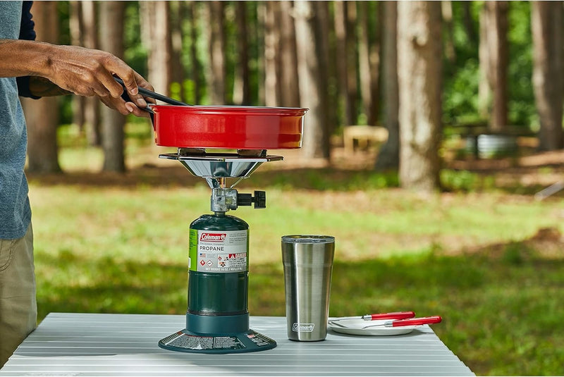 Estufa de propano Coleman BottleTop con quemador ajustable