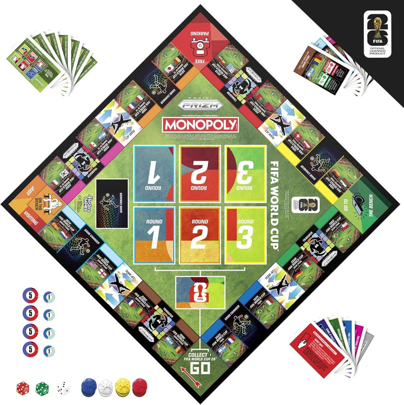 Monopoly Panini Prizm: FIFA World Cup Game I Soccer Board Game