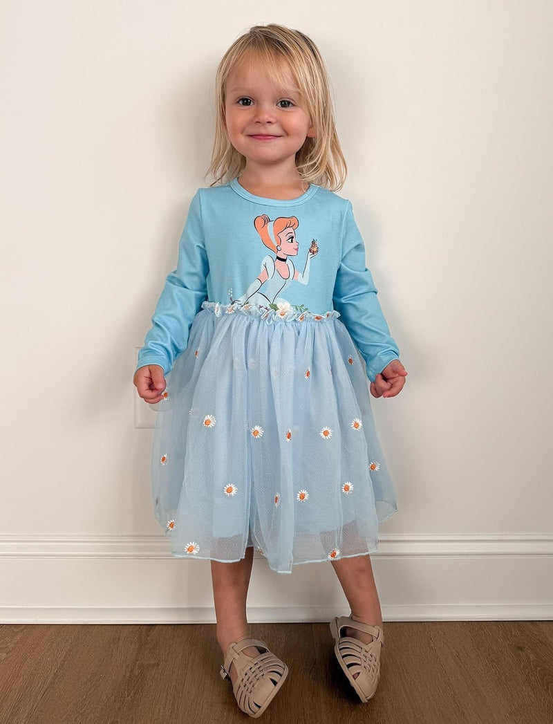 Disney Girls' Tulle Tutu Dress Birthday Party Outfit Toddler to Big Kid