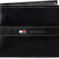 Tommy Hilfiger Men's Leather Wallet – Slim Bifold with 6 Credit Card