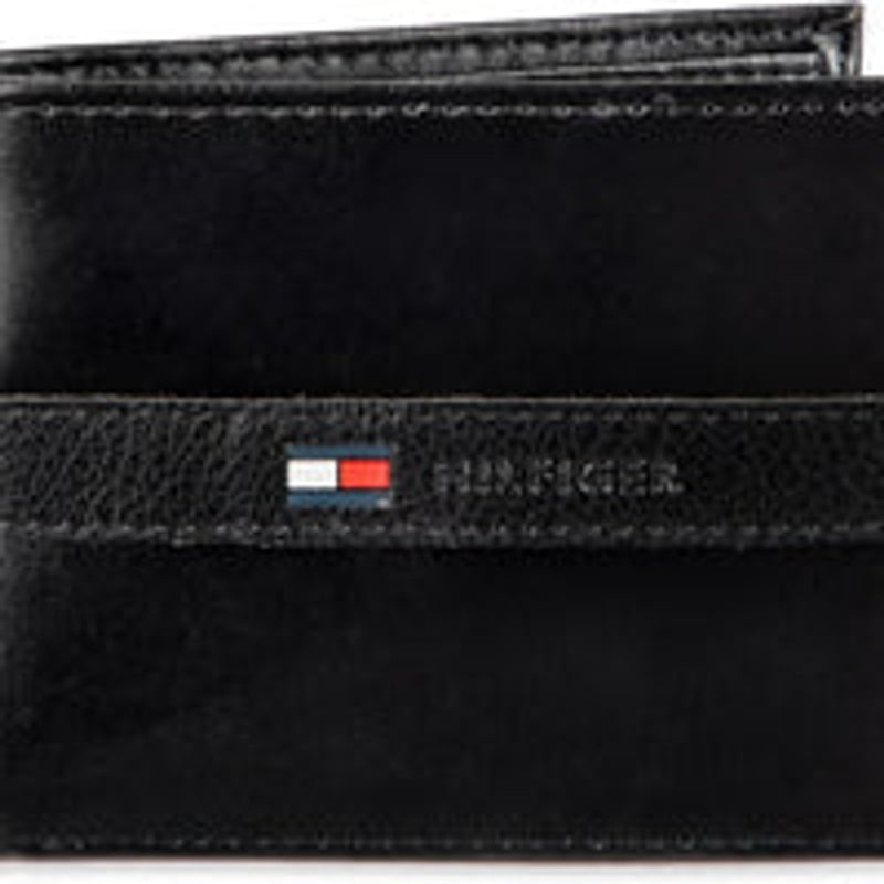 Tommy Hilfiger Men's Leather Wallet – Slim Bifold with 6 Credit Card