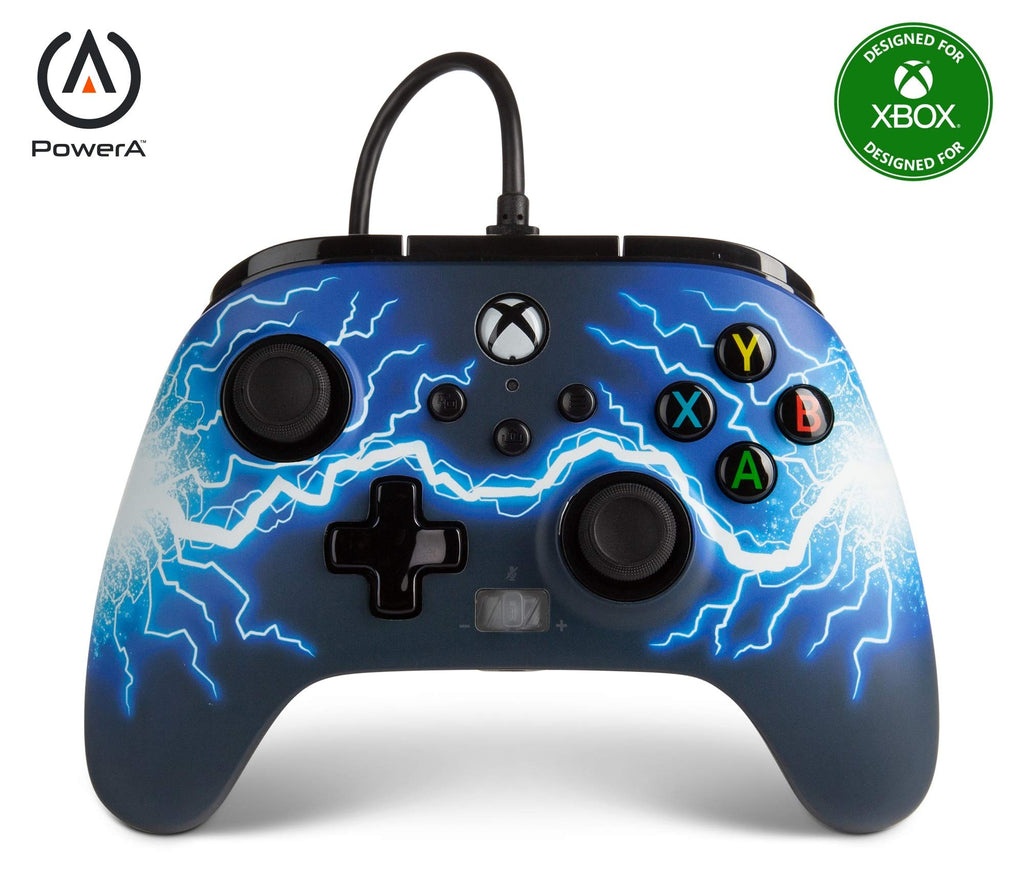 PowerA Enhanced Wired Controller for Xbox Series X S - Arc Lightning, Officially Licensed for Xbox