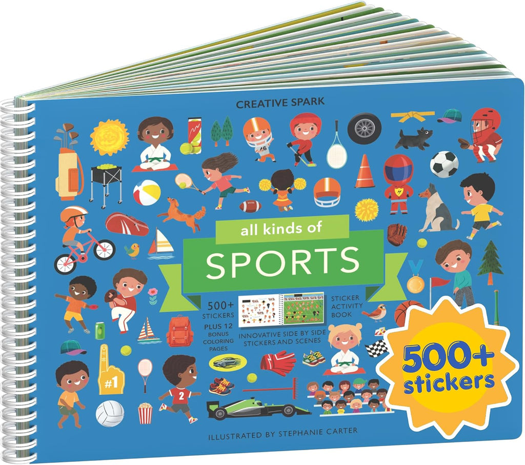 Cupkin All Kinds of Sports Coloring & Sticker Activity Book | 500+ Stickers