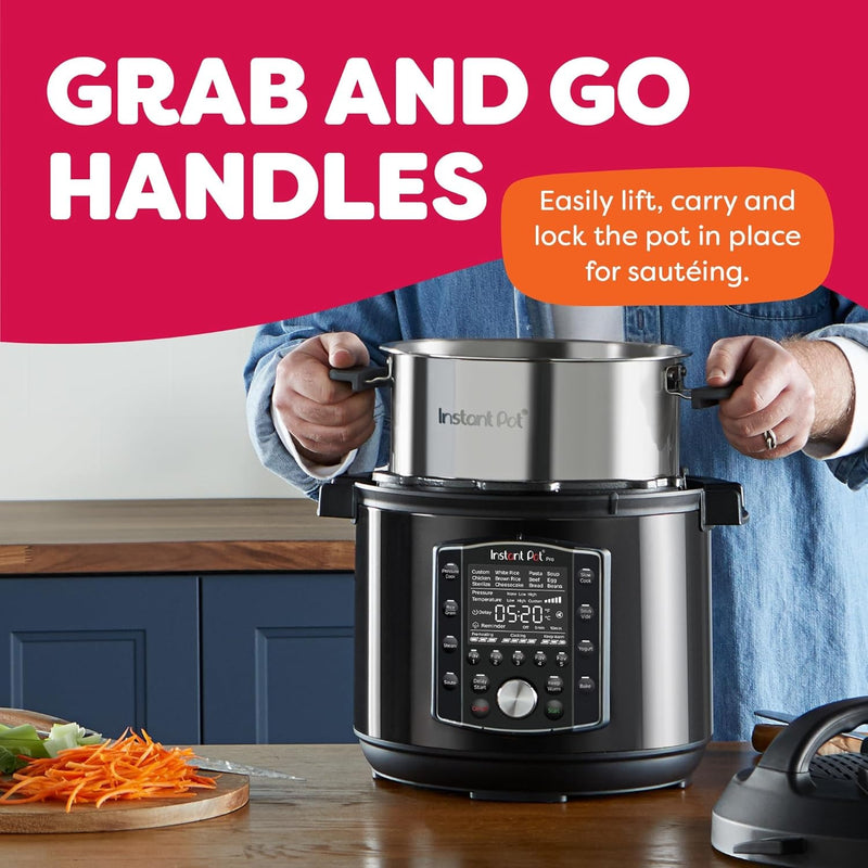 Instant Pot Pro (8 QT) 10-in-1 Pressure Cooker, Slow Cooker