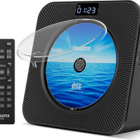 MEGATEK Portable CD Player with Bluetooth RX/TX, FM Radio & USB - Black