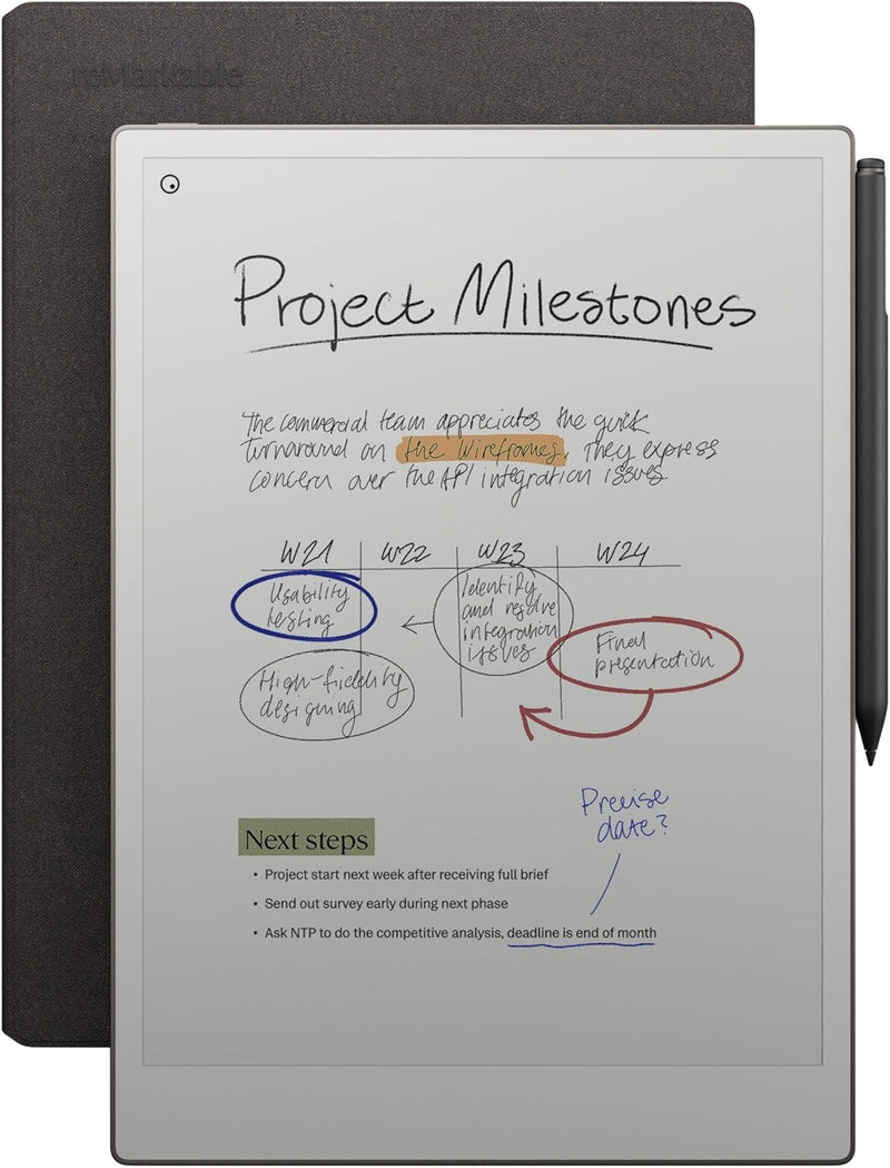 reMarkable Paper 10.3" B&N (Pure Bundle con Marker Plus) - Folio Rosa Desierto