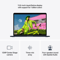 MacBook Air M5 Midnight pantalla 13.6 camara 12MP y audio espacial