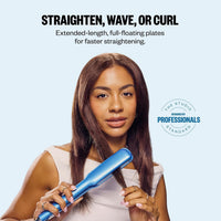 BaBylissPRO Nano Titanium Ultra-Sleek Hair Straightener, Flat Iron for All Hair Types✅ El alisador de pelo BaBylissPRO ultra elegante de 1 1/2 pulgadas ✅ Placas de titanio ultrasuaves y duraderas para