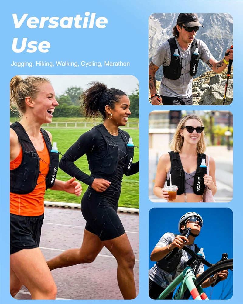Oiuyos Chaleco de Running Ajustable - Hombre y Mujer