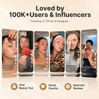 ZDEER GS5 - Herramienta de escultura facial eléctrica de latón Gua Sha con vibración, masajeador facial para mujer, terapia de luz roja LED para cuello y cara, dispositivo de reafirmación de la piel,