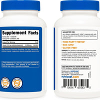 Vitamina B12, 0.00007 oz, 240 cápsulas, Nutricost