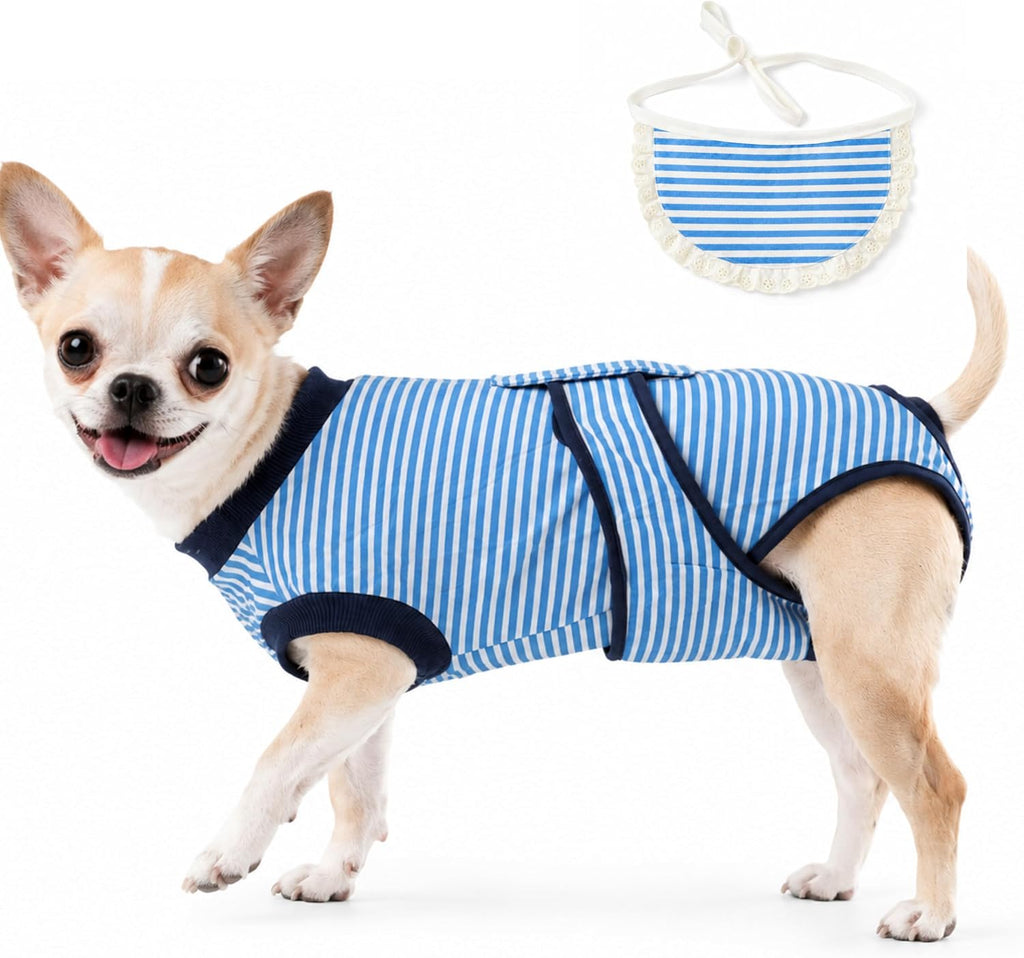 Surgery Recovery Suit for Female Male Dog, Soft Onesie After Spay Neuter,XS