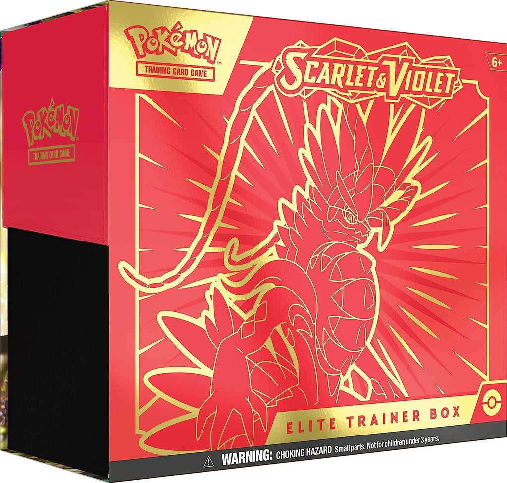 Pokémon TCG: Estuche de Entrenador Élite Scarlet & Violet (Miraidon Púrpura o Koraidon Rojo, Color Aleatorio)