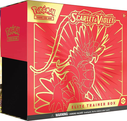 Pokémon TCG: Estuche de Entrenador Élite Scarlet & Violet (Miraidon Púrpura o Koraidon Rojo, Color Aleatorio)