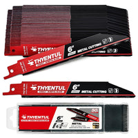 50 Pack,6 inch,14/18 TPI,Reciprocating Saw Blade Set,M42 Teeth with Cobalt Bi-Metal Blades, for Automatic Dismantling Sa