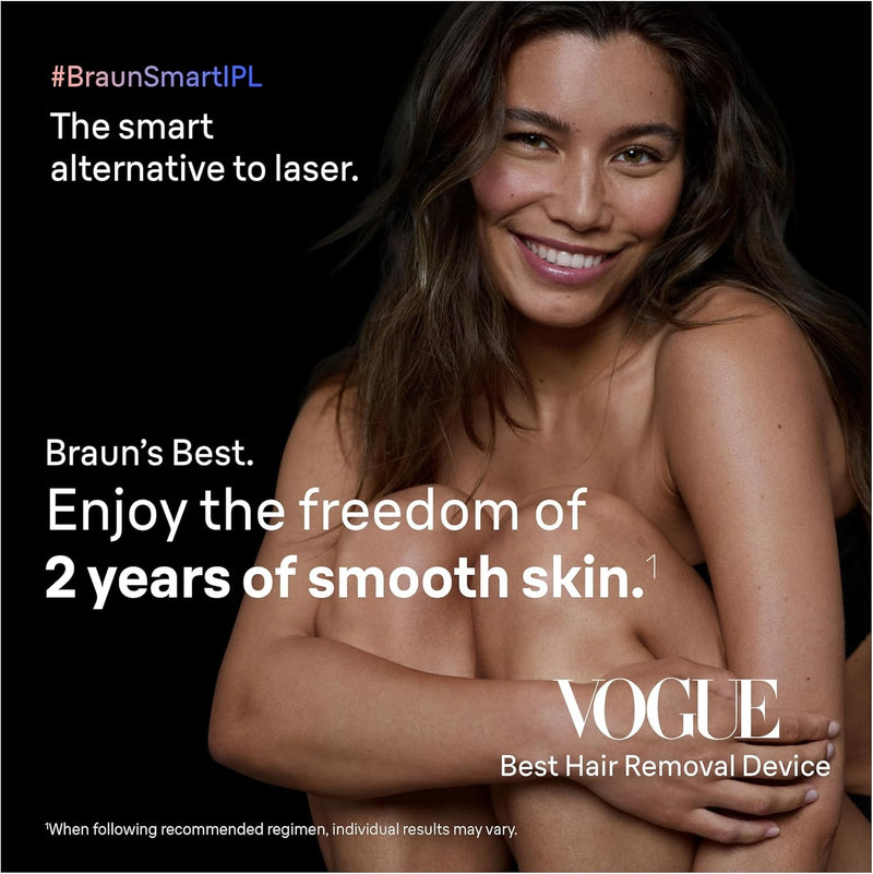 Braun Skin i-Expert Smart IPL PL7219 - Depilación láser para mujeres y hombres con aplicación, bolsa premium, maquinilla de afeitar Venus, 2 cabezales inteligentes, recortadora facial