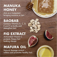 SheaMoisture Mascarilla de hidratación intensiva para el cabello, miel de manuka y aceite de mafura para cabello seco y dañado, tratamiento para el cabello profundo 11.5 oz