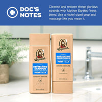 Dr. Squatch Paquete de cabello natural para hombres, cabello saludable y de aspecto completo, champú Fresh Falls (11 onzas líquidas), acondicionador Fresh Falls (11 fl oz)