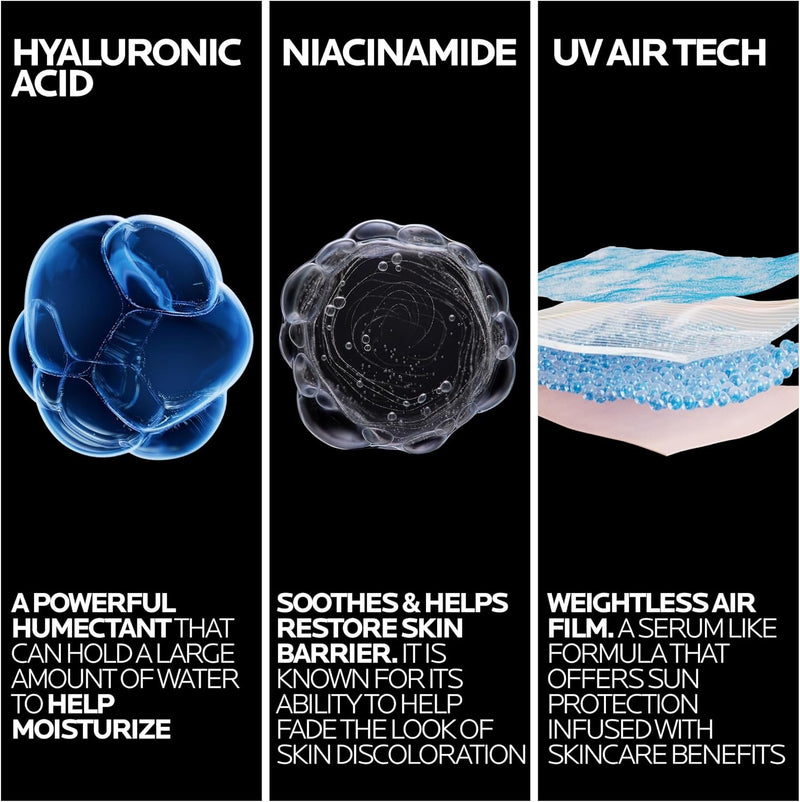 La Roche-Posay Anthelios UVAir™ Sunscreen Serum SPF 50 with hyaluronic acid