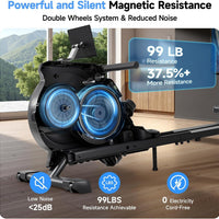 YPOO store Home rowing machine, 350 lb capacity