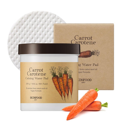 SKINFOOD - Carrot Carotene Calming Water Pad (60 unidades)
