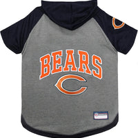 Pets First NFL Chicago Bears Hoodie for Dogs & Cats. NFL Football Licensed Dog Hoody Tee Shirt, Medium. Sports Hoody T-S