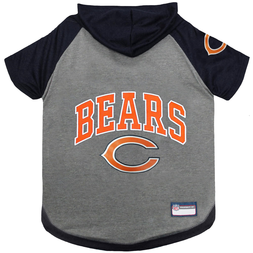Pets First Chicago Bears Hoodie for Dogs & Cats. NFL Football Licensed Dog Hoody Tee Shirt, Small. Sports Hoody T-Shirt