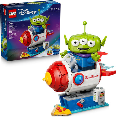 LEGO Disney and Pixar Toy Story Alien with Pizza Planet Rocket Ride - Building Toy for Girls & Boys, Ages 9+ - Disney Gift Idea - Kids Bedroom Decor - 43307
