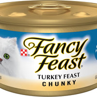 Purina Fancy Feast Chunky Turkey Feast Wet Cat Food - (Pack of 24) 3 oz. Cans