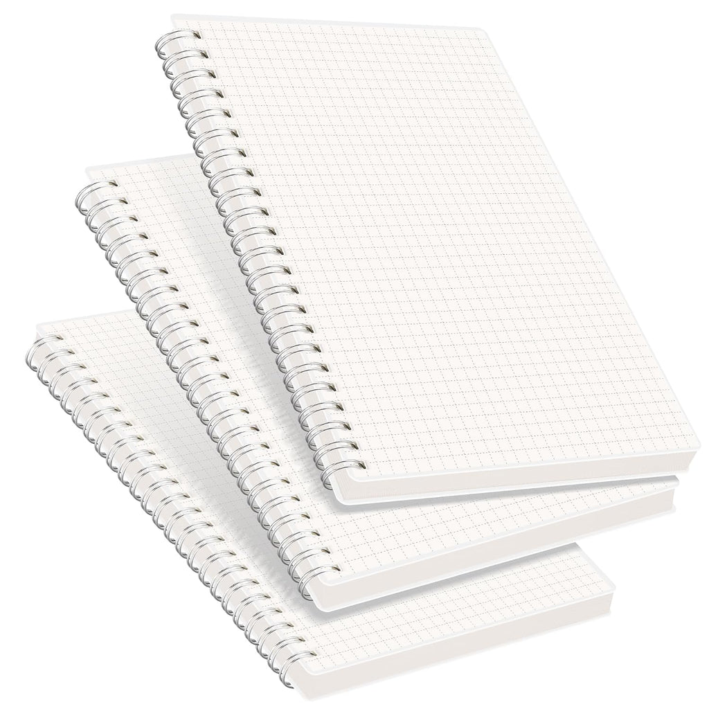 RETTACY Graph Grid Paper Notebook, 160 Pages per Pack, A5 (5.7'' × 8.3'')