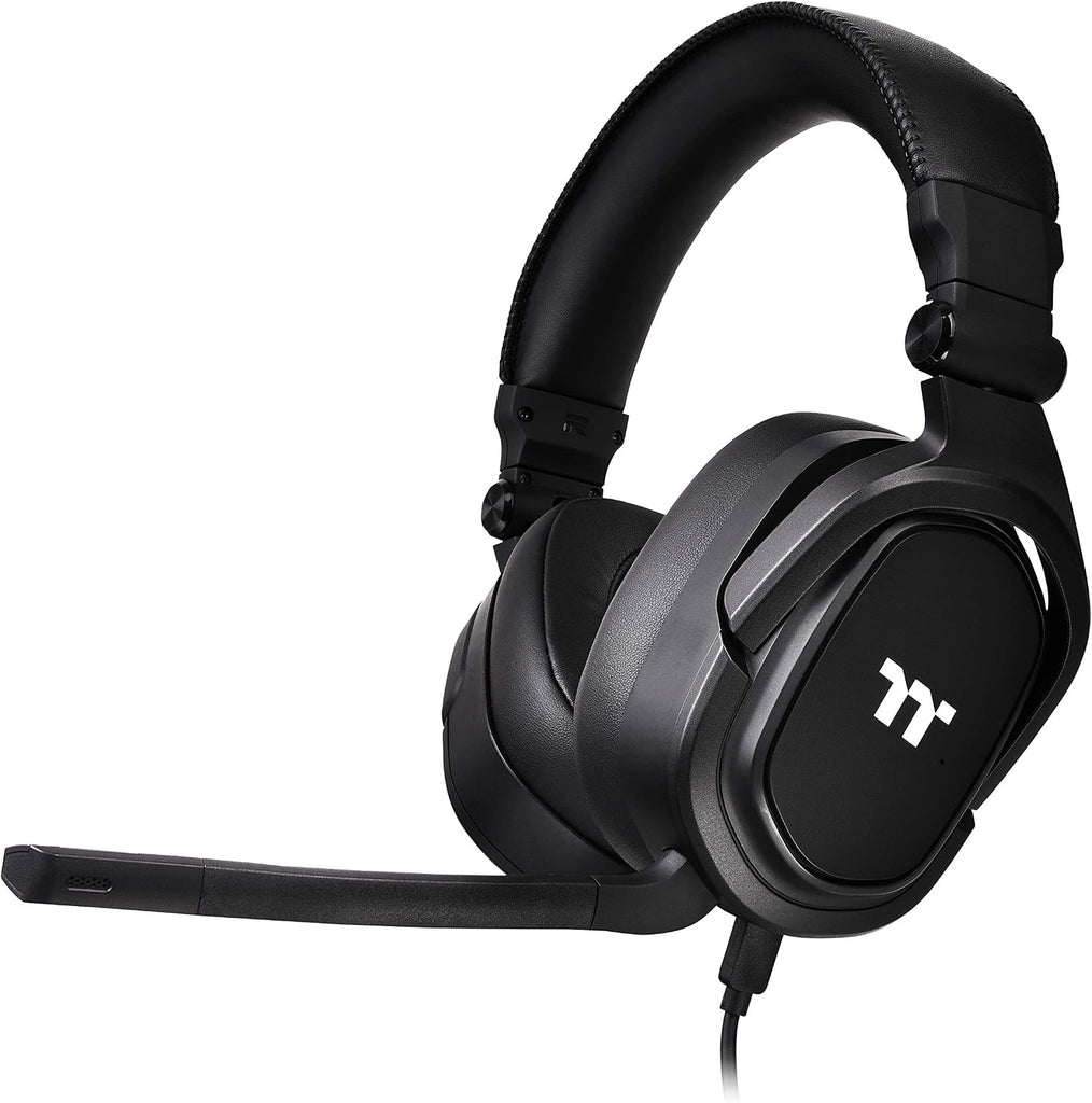 Thermaltake Argent H5 Stereo Headset, 50 mm Drivers, Compatible with PC, Xbox One, PS4, Mac, Black (GHT-THF-ANECBK-30)