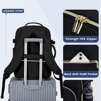 LOVEVOOK 40L Travel Backpack Flight Approved Carry on Backpack,3 Packing Cubes,Waterproof Personal Item Travel Bag,TSA Carry on Luggage Suitcase Travel Essentials,Gifts for Women & Men,fits 17" Laptop