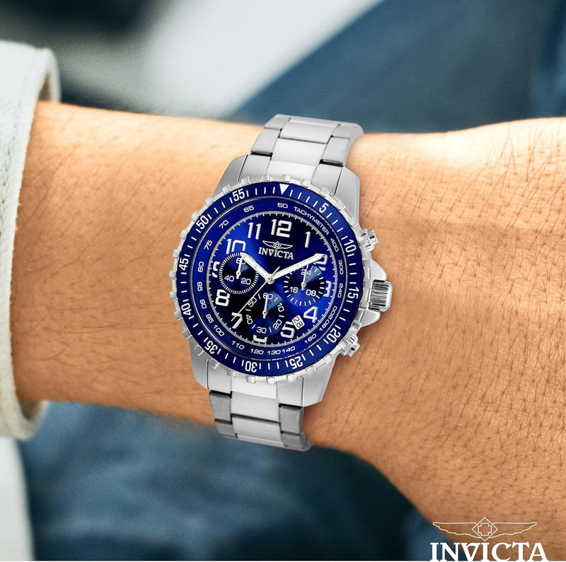 Invicta Men's 1326 Invicta II Chronograph Black Dial Two-Tone Stainless Steel Watch