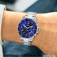 Invicta Men's 1326 Invicta II Chronograph Black Dial Two-Tone Stainless Steel Watch