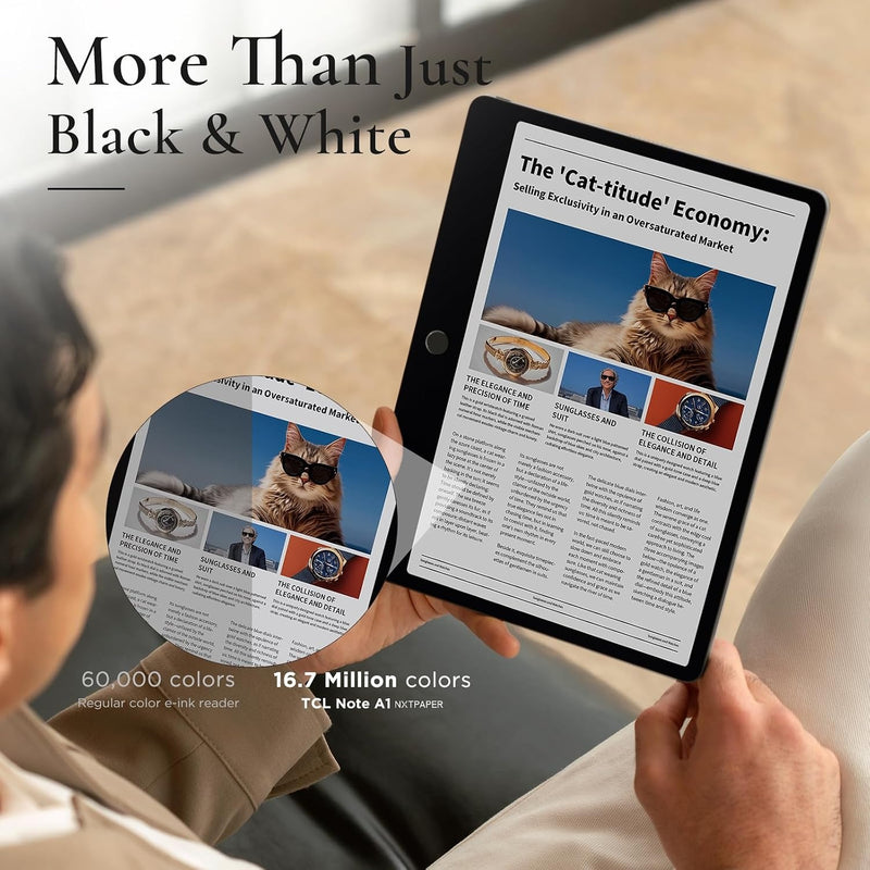 TCL Note A1 NXTPAPER Paper Tablet, 11.5" 2.2K 120Hz Display, 8+256GB
