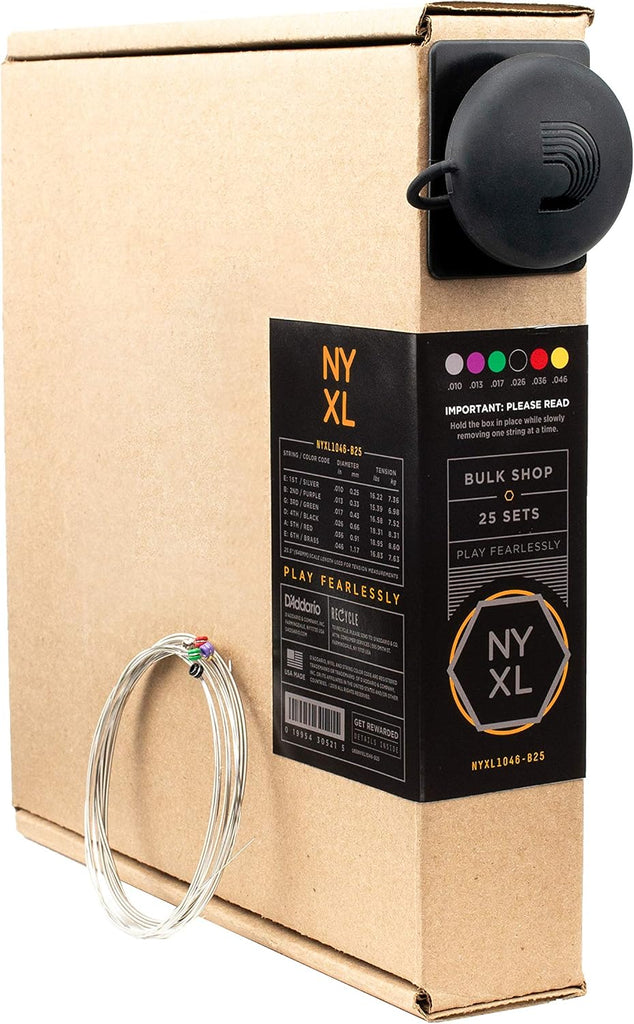 D'Addario NYXL1046-B25 Electric Guitar Strings, 10-46, 25 Sets