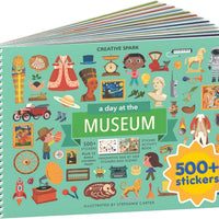 Cupkin A Day at The Museum Coloring & Sticker Activity Book | 500+ Stickers