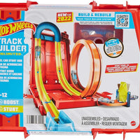 Hot Wheels Toy Car Set, Track Builder Unlimited Playset Fuel Can Stunt Box, 14 Component Parts & 1:64 Scale Vehicle