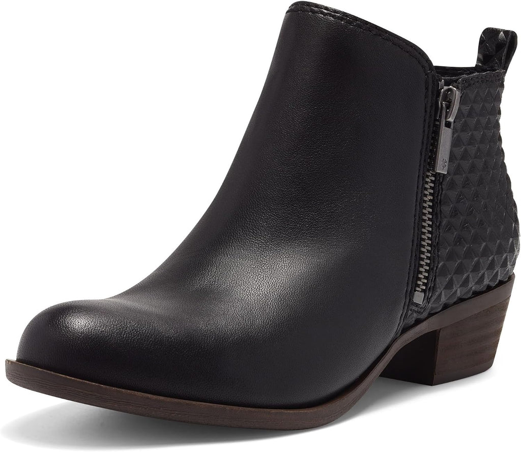 Lucky Brand Women's Basel Ankle Bootie, 100% Leather